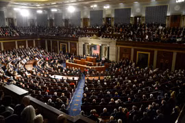 Toàn cảnh phiên họp Quốc hội Mỹ tại Washington, DC. (Ảnh: AFP/TTXVN)