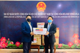 Việt Nam trao tặng vật tư y tế cho Bộ Ngoại giao, Quốc hội Venezuela