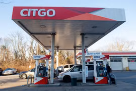 Một trạm xăng của Citgo, công ty con thuộc Tập đoàn dầu khí nhà nước Venezuela PDVSA. (Ảnh: AFP/TTXVN)