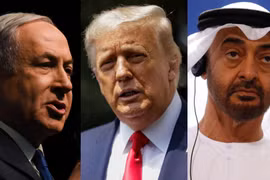 Israel và UAE đã đạt một thỏa thuận bình thường hóa hoàn toàn quan hệ ngoại giao, do Tổng thống Mỹ Donald Trump làm trung gian. (Nguồn: Getty Images)
