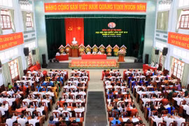 Quang cảnh một đại hội điểm cấp cơ sở. (Ảnh: Phạm Minh Tuấn/TTXVN)