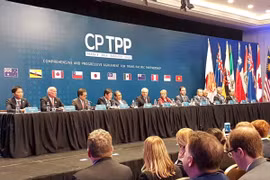 Hội nghị bộ trưởng các nước thành viên CPTPP. (Nguồn: Reuters)