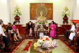 Quang cảnh buổi làm việc. (Ảnh: Ánh Tuyết/TTXVN)