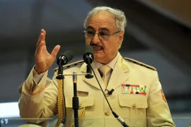 Tướng Khalifa Haftar, chỉ huy quân đội ở miền Đông Libya. (Ảnh: AFP/TTXVN)