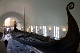 Một con tàu của người Viking được trưng bày tại bảo tàng ở Oslo, Na Uy. (Nguồn: Getty Images)