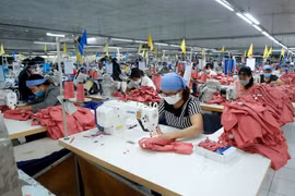 Ngành dệt may các nước CLMV bị tác động mạnh bởi dịch COVID-19. (Ảnh: Phạm Kiên/TTXVN)