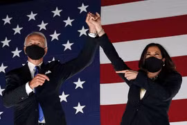 Ông Joe Biden và bà Kamala Harris đã đắc cử Tổng thống và Phó Tổng thống Mỹ. (Ảnh: AFP/TTXVN)