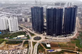 Chung cư Sunshine City, chủ đầu tư Tập đoàn Sunshine tại khu đô thị Ciputra-Nam Thăng Long (Hà Nội). (Ảnh: Danh Lam/TTXVN)