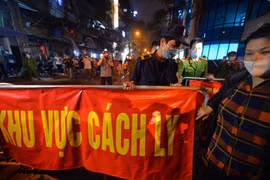 Khu vực cách ly Trúc Bạch đã được dỡ bỏ phong toả. (Ả nh: PV/Vietnam+)