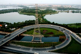Nút giao thông Pháp Vân, cửa ngõ phía Nam của Thủ đô. (Ảnh: Huy Hùng/TTXVN)