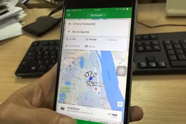 Dịch vụ đi chung xe GrabShare của Grab. (Ảnh: Việt Hùng/Vietnam+)