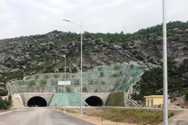 Hầm qua Núi Eo, gói thầu số 4 dự án đường cao tốc Đà Nẵng-Quảng Ngãi. (Ảnh: VEC cung cấp)