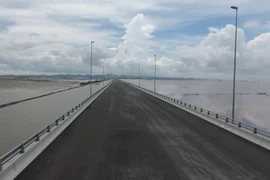 Dự án đường ôtô Tân Vũ-Lạch Huyện. (Ảnh: Việt Hùng/Vietnam+)