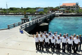 Cầu cảng Trường Sa lớn. (Ảnh: TTXVN)