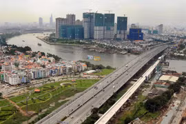 Một góc TP.HCM. (Ảnh: An Hiếu/TTXVN)