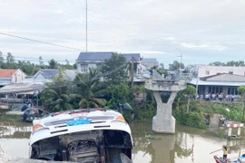 Hiện trường xảy ra sự việc. (Ảnh: Hữu Chí/TTXVN)