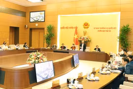 Ủy ban Thường vụ Quốc hội họp phiên thứ 50. (Ảnh: Trọng Đức/TTXVN)
