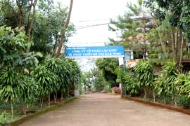 Trụ sở Công ty cổ phần cấp thoát nước và phát triển đô thị Đắk Nông tại thành phố Gia Nghĩa, tỉnh Đắk Nông. (Ảnh: Hưng Thịnh/TTXVN)