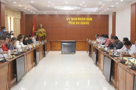 Quang cảnh buổi làm việc. (Ảnh: Thanh Sang/TTXVN)