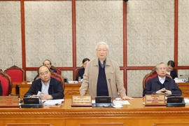 Tổng Bí thư, Chủ tịch nước Nguyễn Phú Trọng phát biểu. (Ảnh: Trí Dũng/TTXVN)