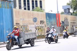 Khu đất vàng 2-4-6 Hai Bà Trưng. (Ảnh: Trần Xuân Tình/Vietnam+)