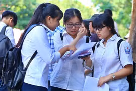Thí sinh dự thi Trung học phổ thông quốc gia. (Ảnh: Minh Sơn/Vietnam+)