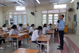 Thí sinh dự thi Trung học phổ thông quốc gia. (Ảnh: PM/Vietnam+)