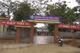 Trường Tiểu học xã Đồng Lương. (Ảnh: Khiếu Tư/TTXVN)