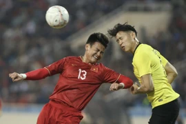 Tuyển Việt Nam thắng 3-0 trước Malaysia tại vòng bảng AFF Cup 2022 trên sân nhà Mỹ Đình. (Ảnh: PV/Vietnam+)
