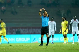 Công tác trọng tại tại V-League 2022 bị đặt nghi vấn. (Ảnh: PV/Vietnam+) 