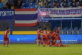 U23 Việt Nam thắng tối thiểu 1-0 trước U23 Thái Lan bằng bàn thắng duy nhất của tiền vệ Trung Thành. (Ảnh: VFF) 
