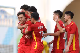U23 Việt Nam giành quyền vào tứ kết giải U23 châu Á 2022. (Ảnh: AFC) 