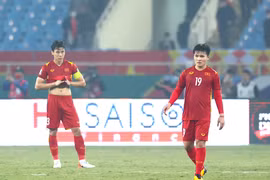 Đội tuyển Việt Nam có chỉ số phạm lỗi cao tại vòng loại thứ ba World Cup 2022. (Ảnh: PV/Vietnam+) 