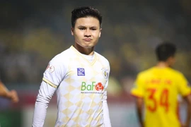 Quang Hải có thể ra nước ngoài chơi bóng. (Ảnh: PV/Vietnam+)