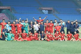U19 Việt Nam đã cởi bỏ được áp lực tâm lý nặng nền sau thất bại ở bán kết trước U19 Malaysia. (Ảnh: VFF) 
