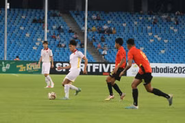 U23 Việt Nam vượt qua U23 Timor Leste, gặp Thái Lan ở chung kết giải U23 Đông Nam Á 2022. (Ảnh: VFF) 