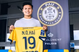 Quang Hải chính thức gia nhập Pau FC tại giải Ligue 2. (Ảnh: FBNV) 