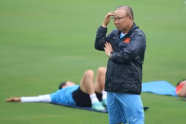 Huấn luyện viên Park Hang-seo tự tin tạo nên 'trận đấu trò' trước câu lạc bộ Borussia Dortmund. (Ảnh: PV/Vietnam+) 