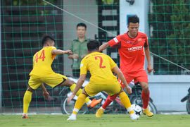 Mục tiêu quan trọng của U23 Việt Nam trong năm 2022 gồm SEA Games 31 và Vòng chung kết U23 châu Á. (Ảnh: PV/Vietnam+) 
