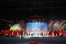 Lễ bế mạc Đại hội Thể thao toàn quốc 2022 được tổ chức tại Cung thể thao Quảng Ninh (Đại Yên, Hạ Long). (Ảnh: PV/Vietnam+) 