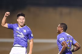 Câu lạc bộ Hà Nội đặt mục tiêu vô địch Night Wolf V-League 2022. (Ảnh: PV/Vietnam+) 