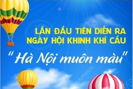 Lần đầu tiên diễn ra Ngày hội khinh khí cầu “Hà Nội muôn màu”