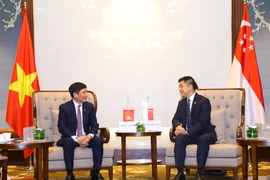 Chủ tịch QH Singapore tiếp Chủ tịch Nhóm hữu nghị Việt Nam-ASEAN