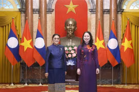 Phó Chủ tịch nước Võ Thị Ánh Xuân hội đàm với Phó Chủ tịch nước Lào