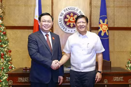 Chủ tịch Quốc hội Vương Đình Huệ hội kiến với Tổng thống Philippines