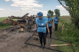 Mỹ cung cấp 89 triệu USD hỗ trợ Ukraine rà phá bom mìn