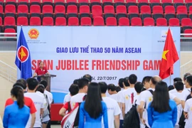 Sự kiện 'ASEAN GOLDEN GAME' được tổ chức chào mừng kỷ niệm 50 năm thành lập ASEAN. (Ảnh: Minh Sơn/Vietnam+) 