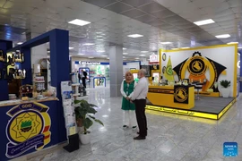 Các gian hàng tại Hội chợ Thương mại Quốc tế Baghdad lần thứ 46. (Nguồn: Xinhua)