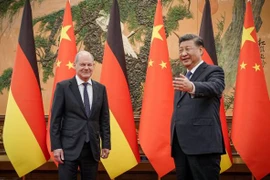 Chủ tịch Trung Quốc Tập Cận Bình tiếp Thủ tướng Đức Olaf Scholz. (Nguồn: DPA)