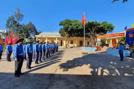 Đội K53 làm lễ xuất quân tìm kiếm, quy tập hài cốt liệt sỹ hy sinh tại Lào và Campuchia. (Ảnh: Cao Nguyên/TTXVN)